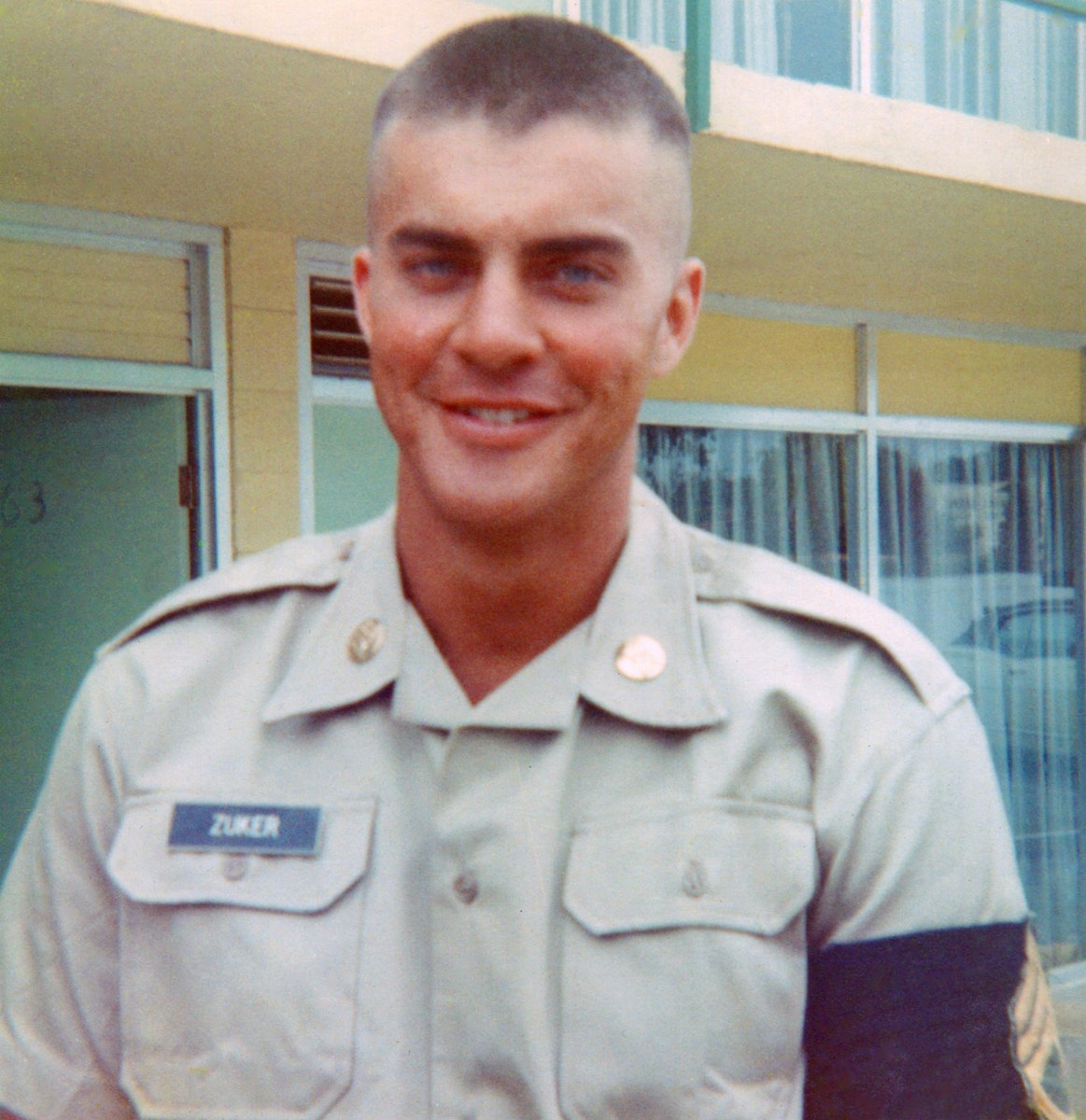 Pvt. Zuker during basic training in 1968