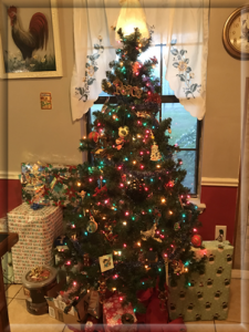 Christmas tree, decorated